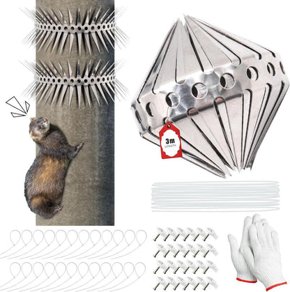 Marderabwehr 300cm Marderschutz für Haus, Dachrinne, Baum