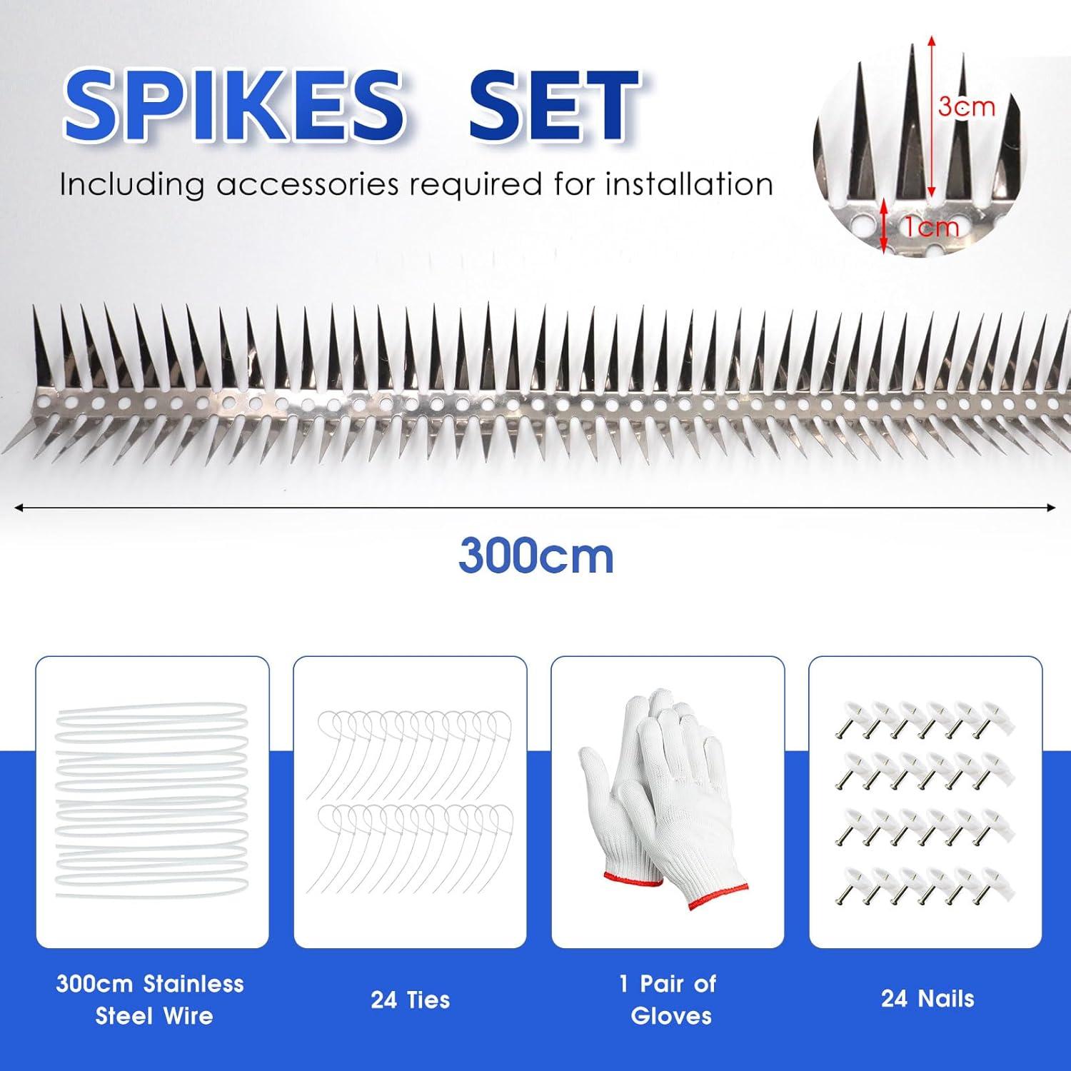 Marderschreck Marderschutz 300cm - Haus Dachrinne Baum