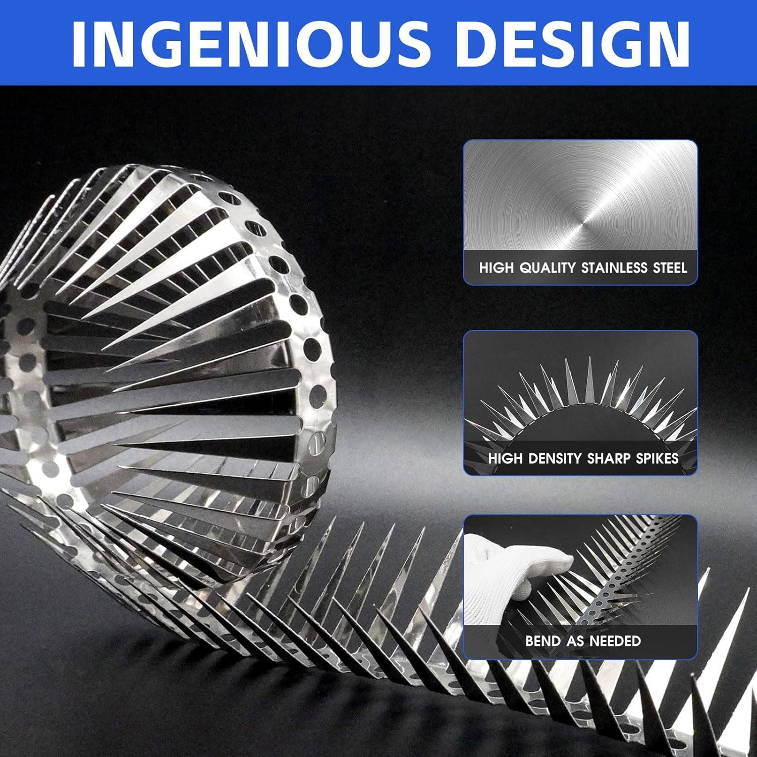 Marderabwehr Gürtel 300cm Edelstahl Marderschutz Dachrinne Baum Schreck