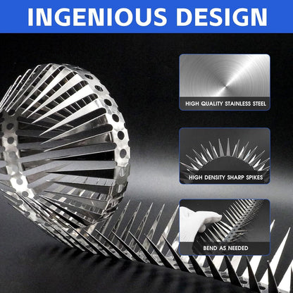 Marderabwehr Gürtel 300cm Edelstahl Marderschutz Dachrinne Baum Schreck