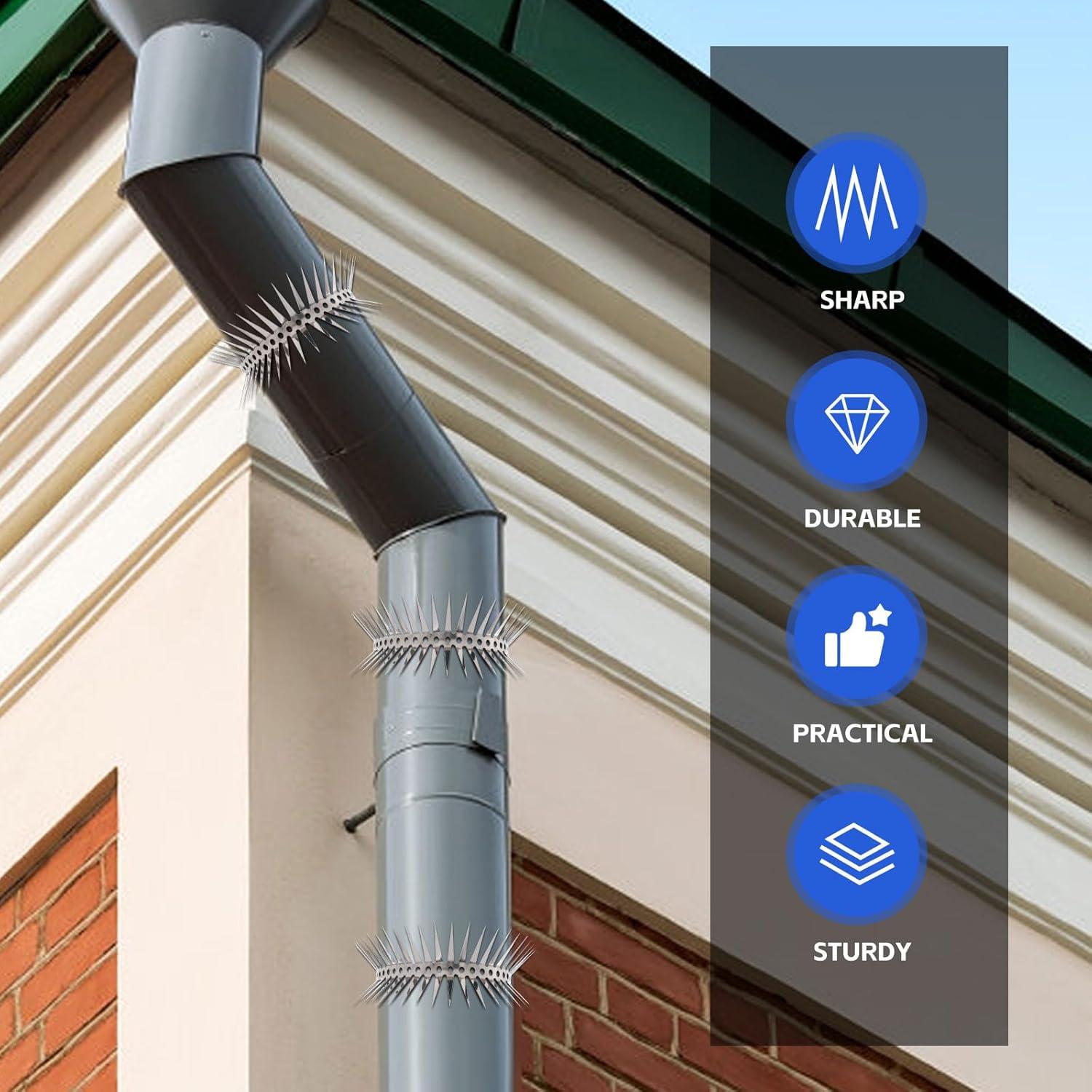 Marderschreck Marderschutz 300cm Fallrohr Dachrinne Schutz