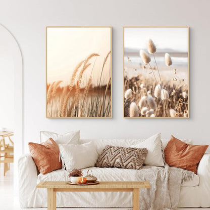 Poster Set 3er-Set Natur Strand Szenerie Wandbilder Boho Deko