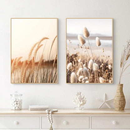 Poster Set 3er-Set Natur Strand Szenerie Wandbilder Boho Deko