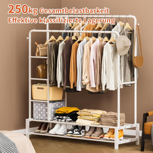 JOISCOPE Metall Kleiderständer 170x120cm mit 2 Stangen 4