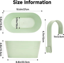 Blumentöpfe zum Aufhängen Metall 27cm 4er Set - Balkon Deko