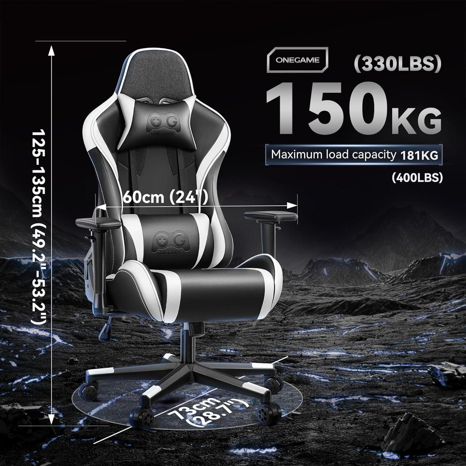 Gaming Stuhl Ergonomisch 3D Armlehnen Bürostuhl höhenverstellbar