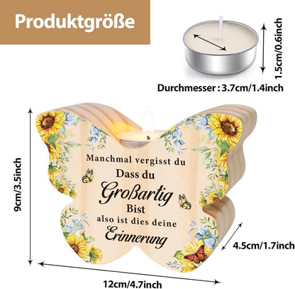 Inspirierender Schmetterlings-Kerzenhalter für Frauen