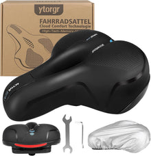 Fahrradsattel Memory Foam Stoßdämpfend Atmungsaktiv Wetterschutz