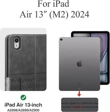AUAUA iPad Pro 13 Zoll Hülle 2024, PU Leder