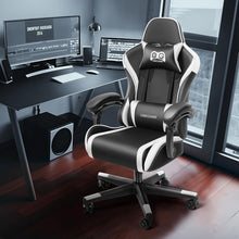 Ergonomischer Gaming Stuhl Bürostuhl höhenverstellbar mit Lendenkissen