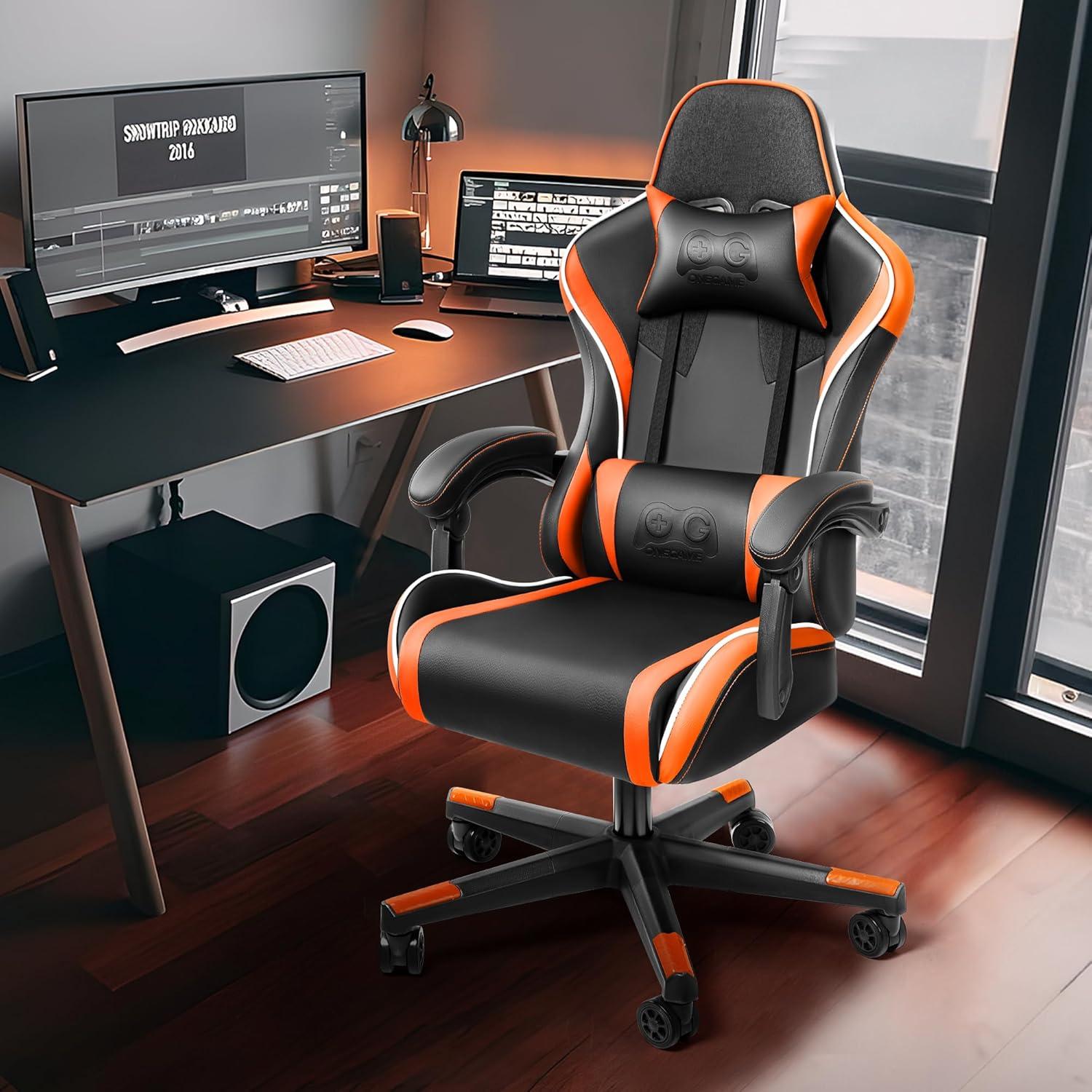 Ergonomischer Gamer Chair Bürostuhl Orange 150KG