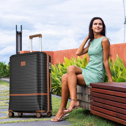 Joyway Kofferset Hartschale Trolley Set mit TSA Schloss und 4 Zwillingsrollen