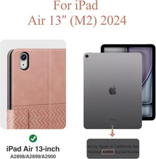 Schutzhülle für iPad Pro 13 Zoll M4 2024, PU Leder