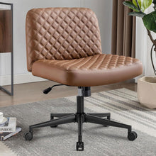 Ergonomischer Bürostuhl ohne Armlehnen mit Rädern & Metallbasis