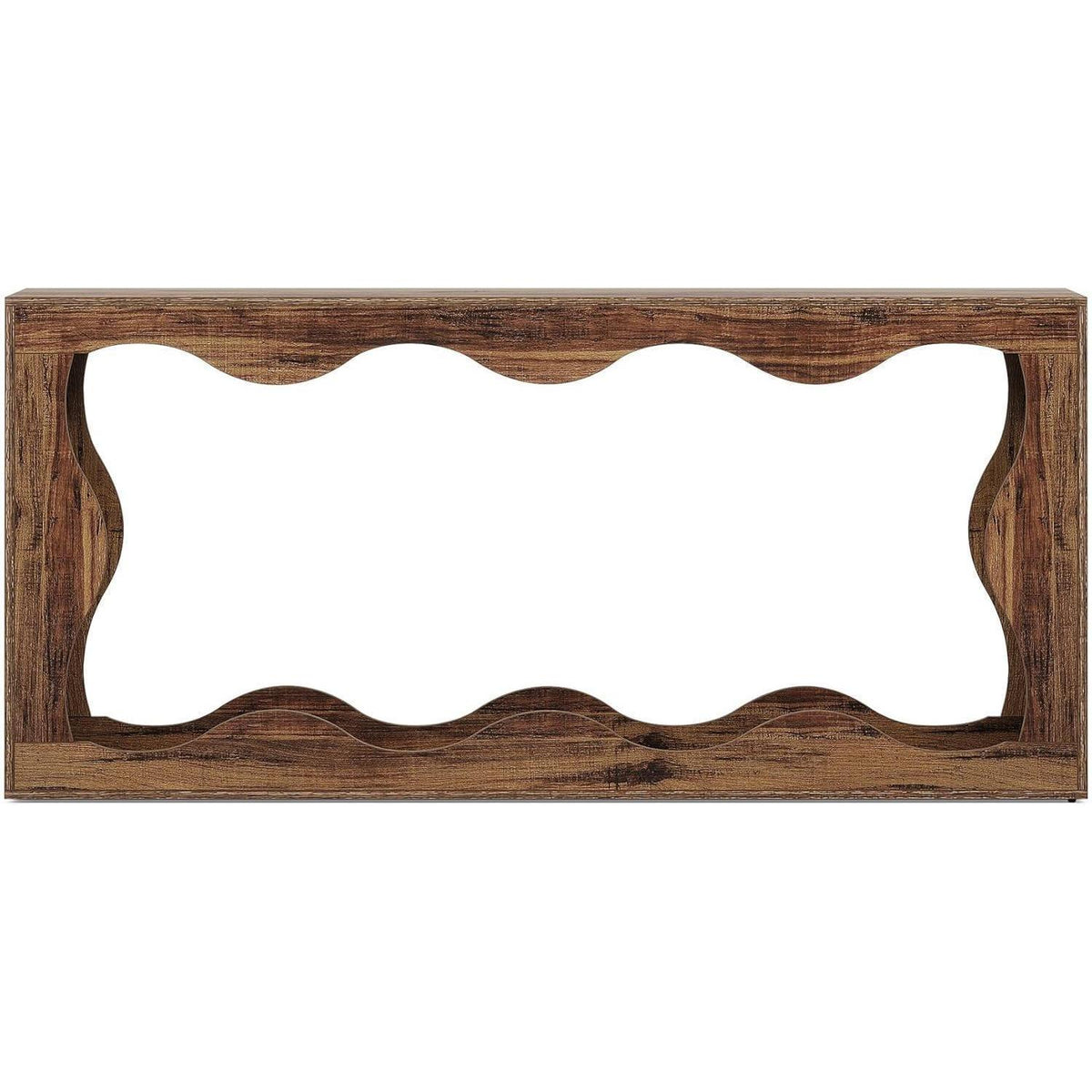 Landhaus Konsolentisch 160cm mit Stauraum & Wellendesign