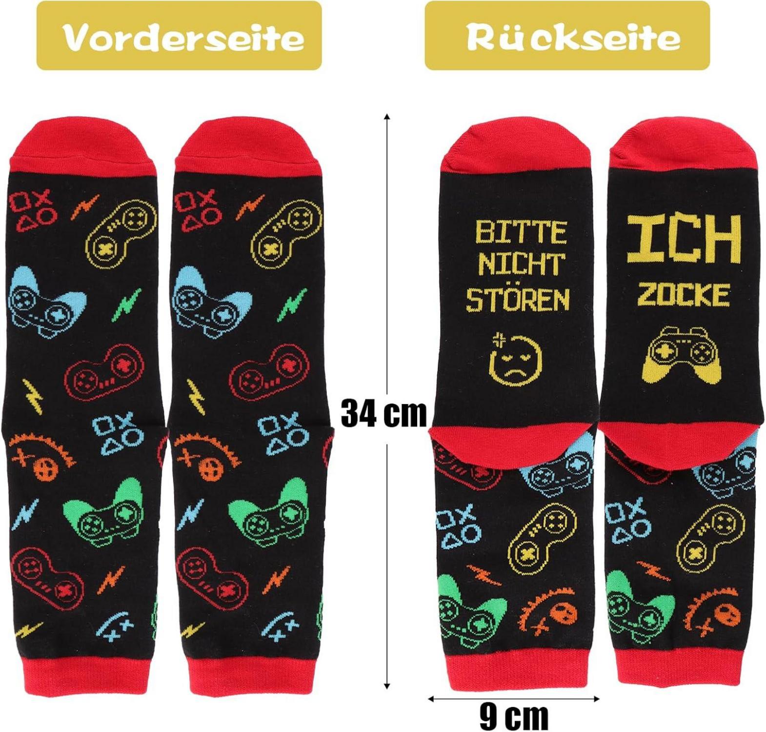 Gaming Socken - Lustig Spruch Gamer Geschenk Männer Frauen