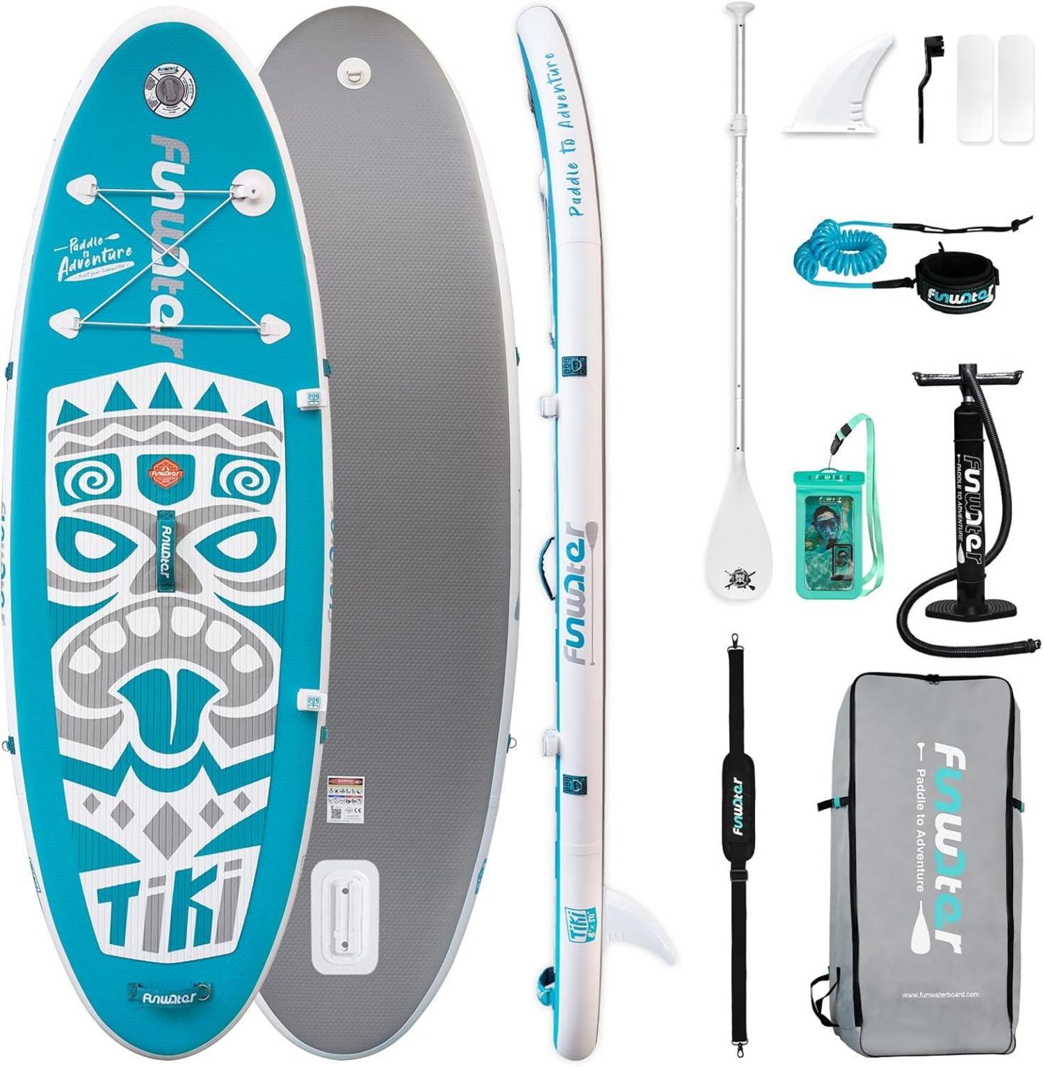 Aufblasbares Stand Up Paddle Board mit Zubehör Kit - Multifunktionales