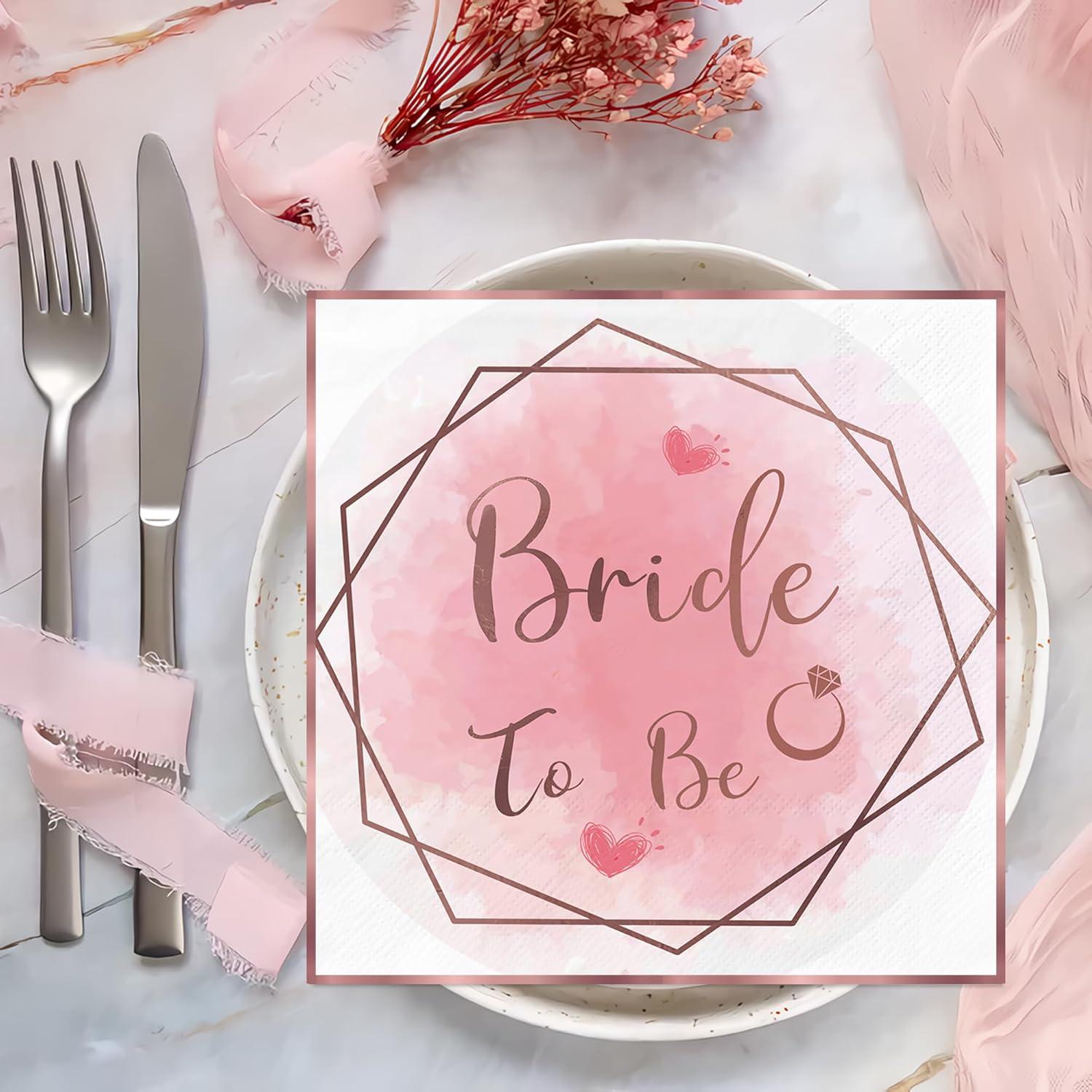 JGA Servietten Set Team Bride Deko 40 Stück Hen Party Tischdeko Junggesellinnenabschied