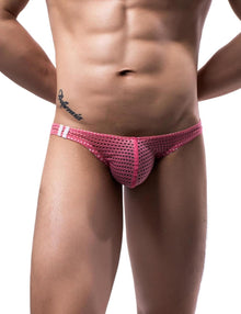 Sexy Herren String Tanga Netz Slip Dessous Reizwäsche Transparent