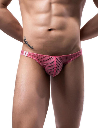 Sexy Herren String Tanga Netz Slip Dessous Reizwäsche Transparent