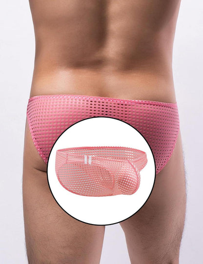 Sexy Herren String Tanga Netz Slip Dessous Reizwäsche Transparent