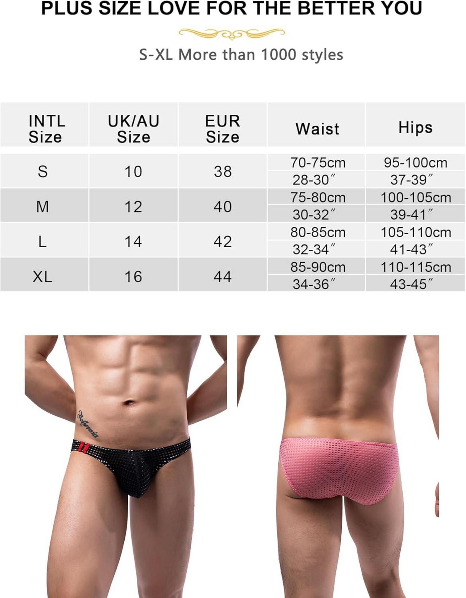 Herren String Tanga Netz Slip Sexy Große Größen Dessous Reizwäsche