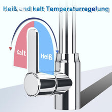 Moderne Küchenarmatur aus Edelstahl mit 360° Drehung