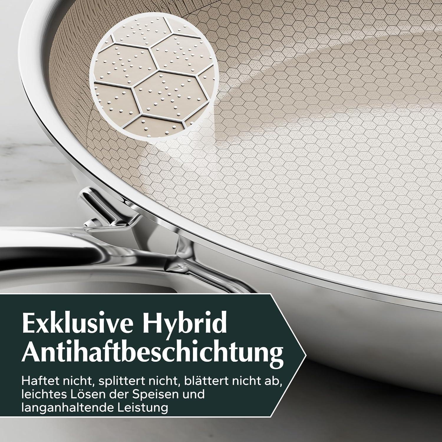 Redchef Bratpfanne Wabenpfanne Pfannenset 24 28 cm Edelstahl