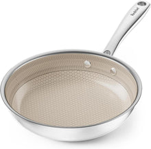 Bratpfanne 20cm Edelstahl Wabenstruktur Antihaftbeschichtet Induktion