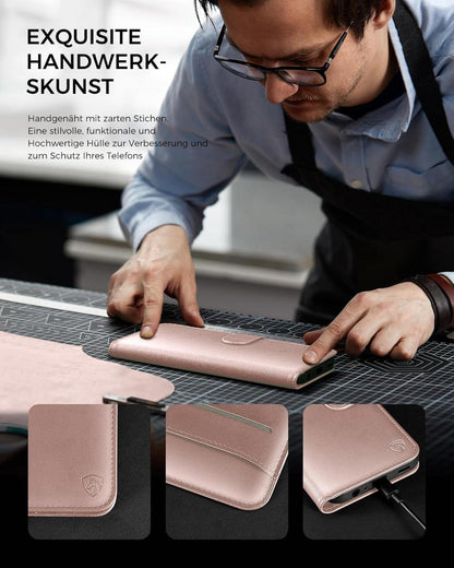 Samsung Galaxy A51 Handyhülle Rosegold mit RFID Blocker