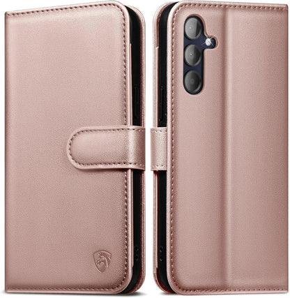 Handyhülle für Samsung Galaxy A15 mit Panzer Schutzglas, RFID