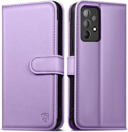 Samsung Galaxy A52S 5G Hülle mit Panzer Glas - Premium Lederhülle