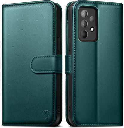 Samsung Galaxy A52S 5G Hülle mit Panzer Schutz Glas Green