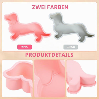 Silikon Kuchenform Dackel – 2er Set für Kuchen & Hundeleckerlies