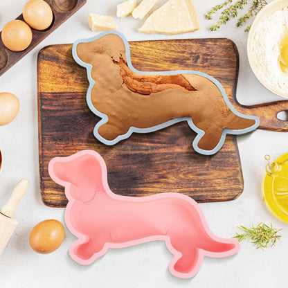 Silikon Kuchenform Dackel – 2er Set für Kuchen & Hundeleckerlies