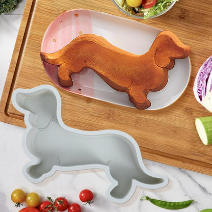 Silikon Kuchenform Dackel – 2er Set für Kuchen & Hundeleckerlies