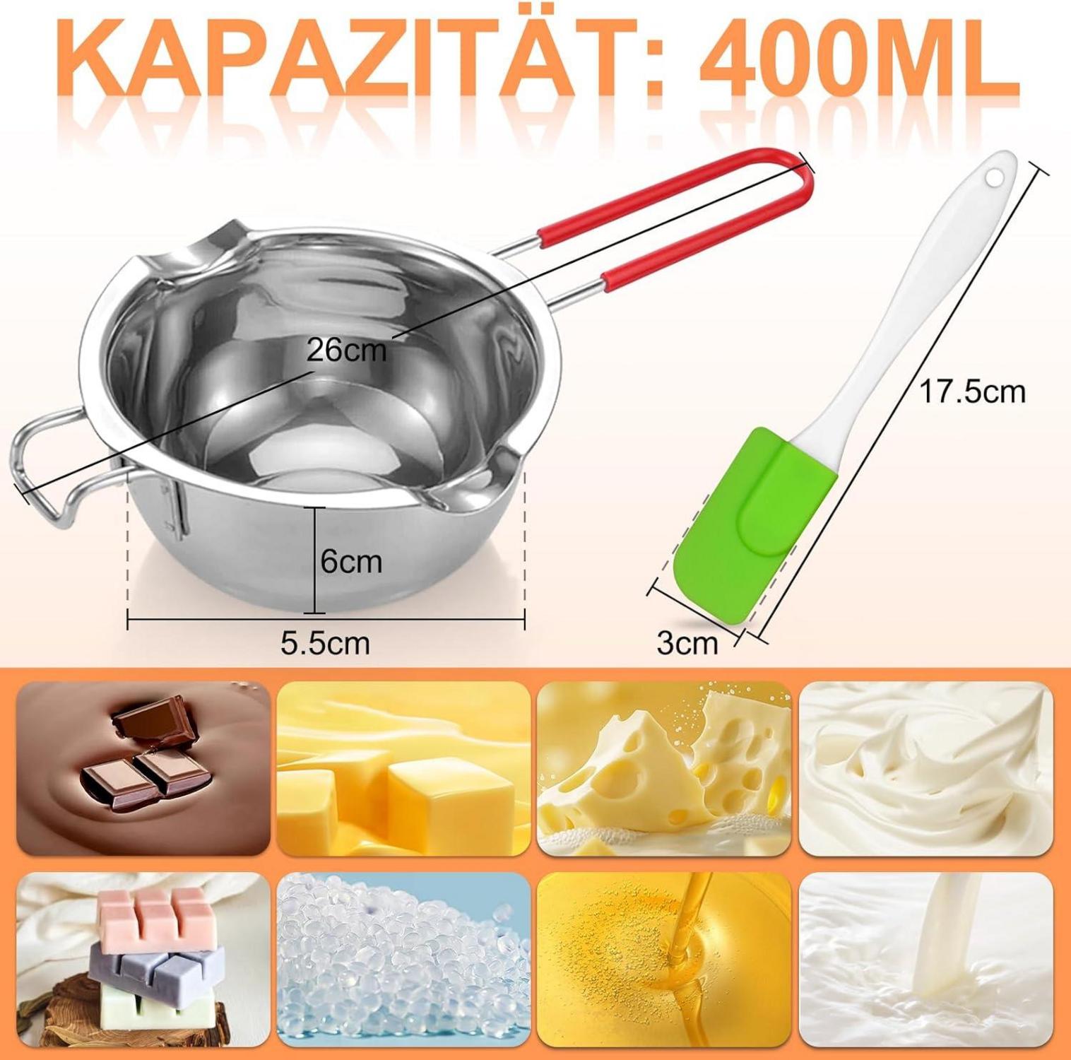 DIY Kerzen Set 4 Stück 3D Silikonform Gieß-Kit mit