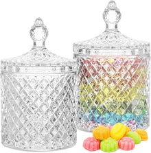 Bakiauli Bonbongläser Set Kristallglas 300ml mit Deckel