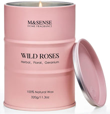 Natürlich duftende Soja-Kerze Wildrose 320g aromatische