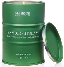Natürliche Bambus-Duftkerze 320g Aromatherapie für Stress Relief