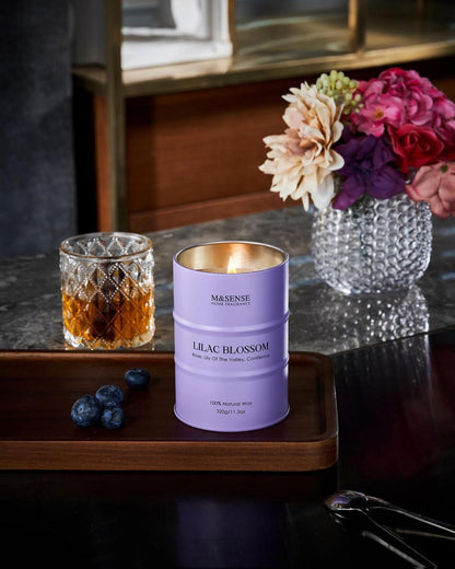 Fliederblüte Sojakerze 320g Aromatherapie Entspannung Duft SPA