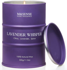 Lavendel Duftkerze 320g 70 Stunden brennend Aromatherapie für Stress