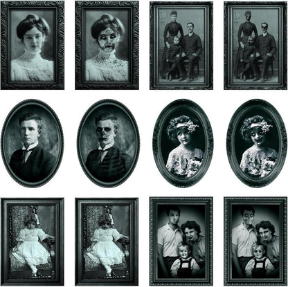 Benjia Halloween 3D Gothic Horror Bilderrahmen Portrait 6 Stück