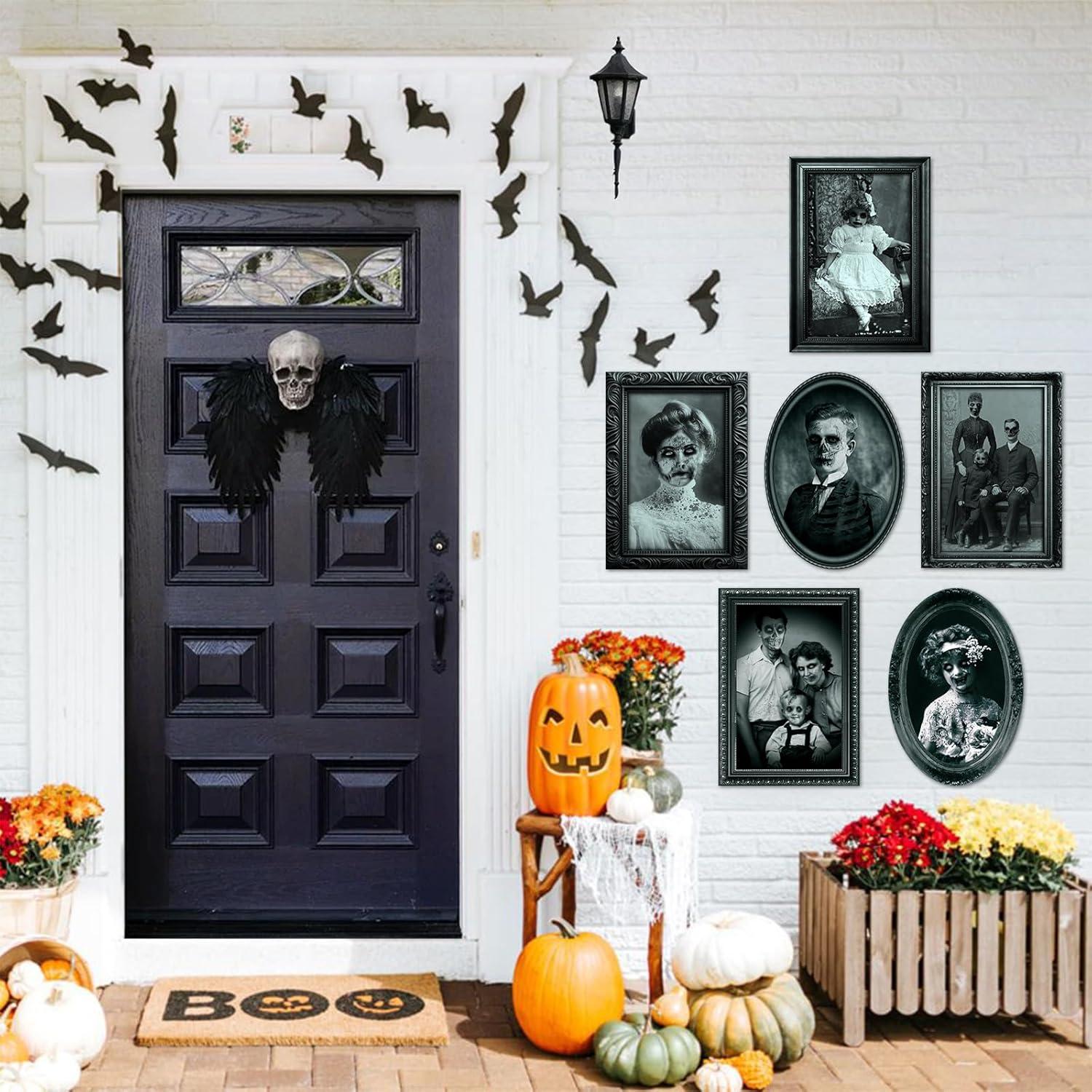 Halloween 3D Bilderrahmen 6er Set wasserfest Haunted Mansion Gothic deco