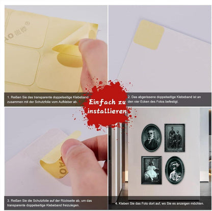 Halloween 3D Bilderrahmen 6er Set wasserfest Haunted Mansion Gothic deco