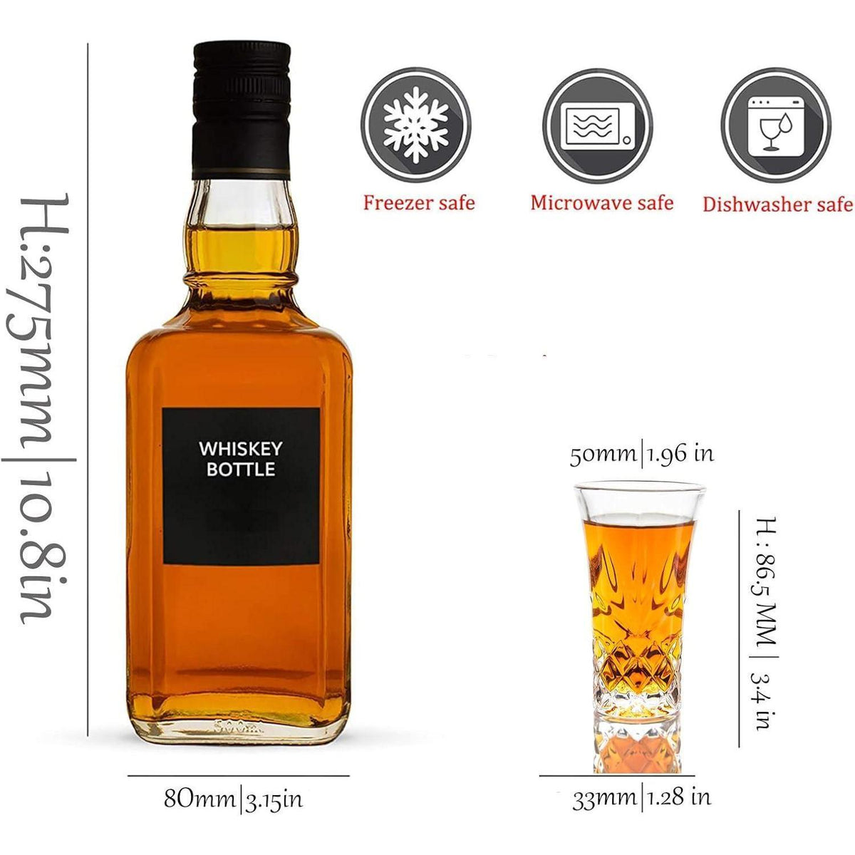 Shotgläser 60ml bleifrei, spülmaschinenfest, 48 Stück