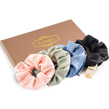4er-Pack Haargummis mit versteckten Taschen - Scrunchies mit