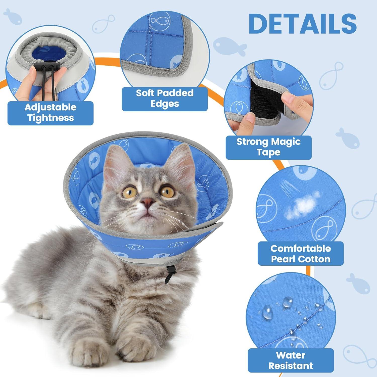 Katze Halskrause Wasserabweisend Weich Schutzkragen