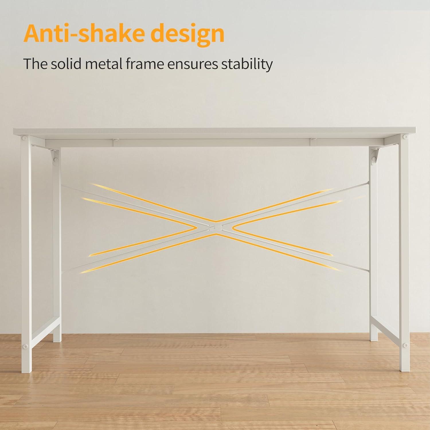 Kleiner CubiCubi Schreibtisch 80x40 cm Metallgestell