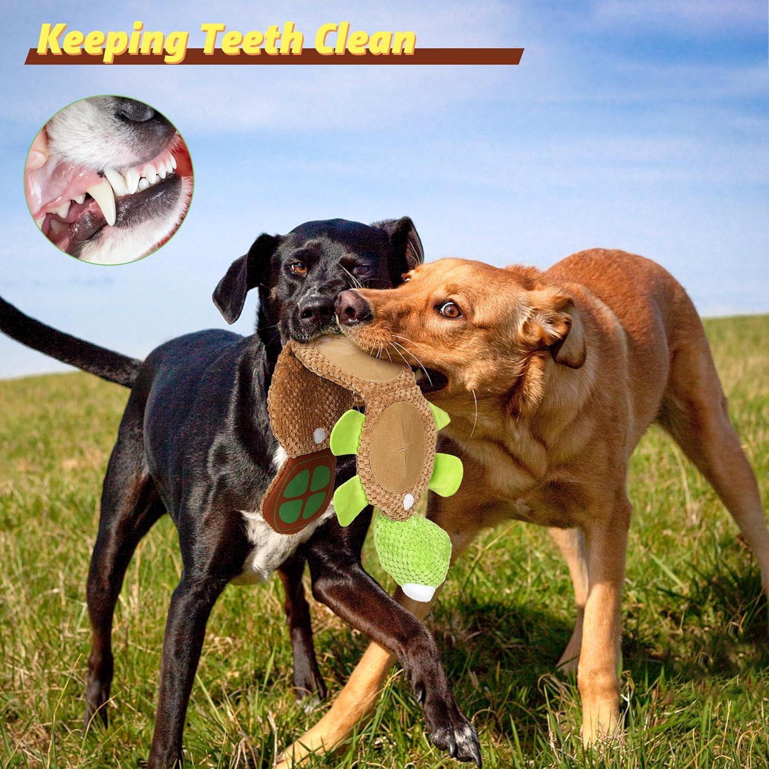 IOKHEIRA Hundespielzeug für große Hunde - Plüsch Quietschendes Apportier- und Zerrspielzeug